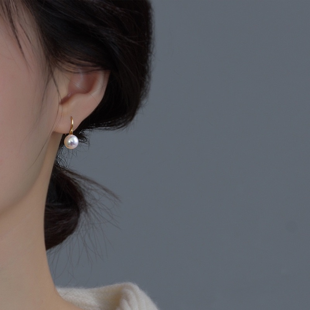 Elegant White Pearl Dangle Drop Earrings for Women,Pearl Earrings - Picture 4 of 4